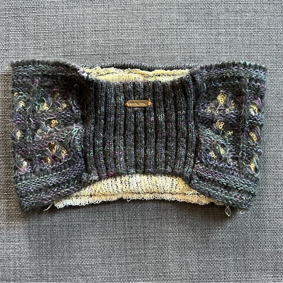 Free people knit sequin ear warmer headband - Picture 2 of 3
